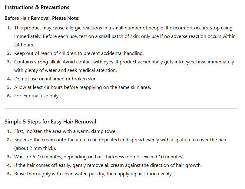 Mr Heer Hair Removal Cream