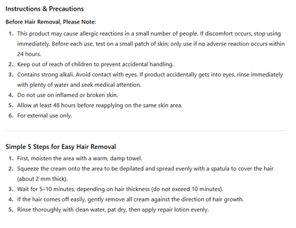 Mr Heer Hair Removal Cream